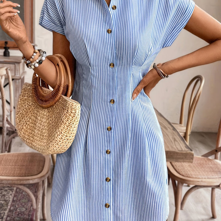 Faustine | Robe Décontractée à Rayures