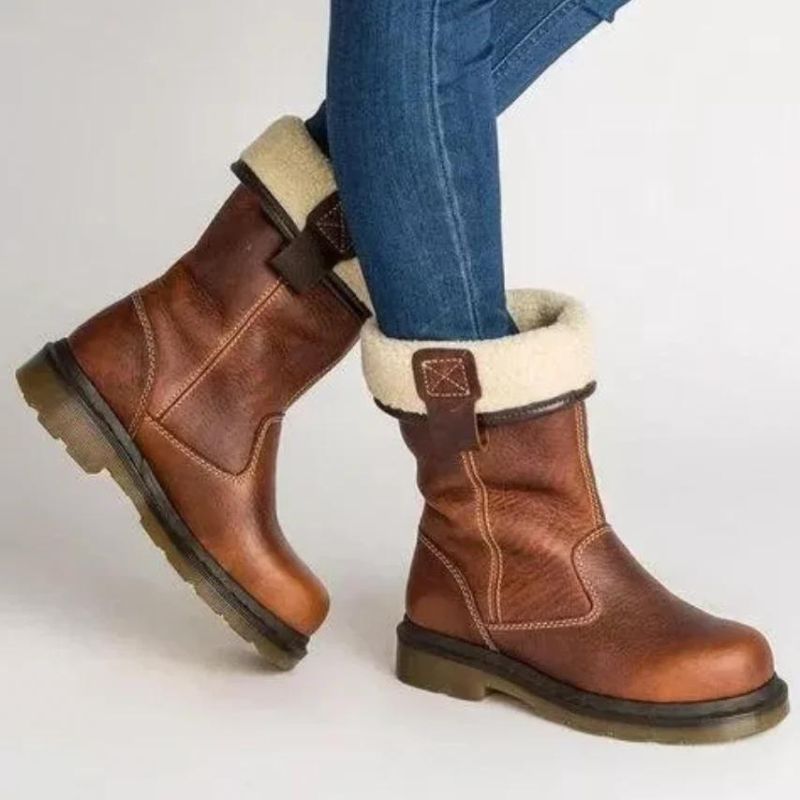 Eireen | Bottes d’Hiver en Cuir Doublées