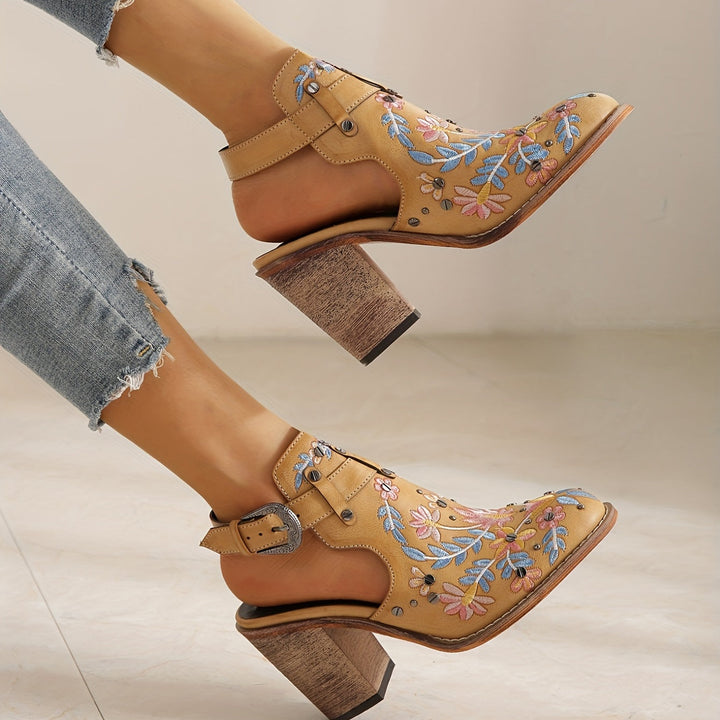 Rosine | Bottines À Fleurs Vintage