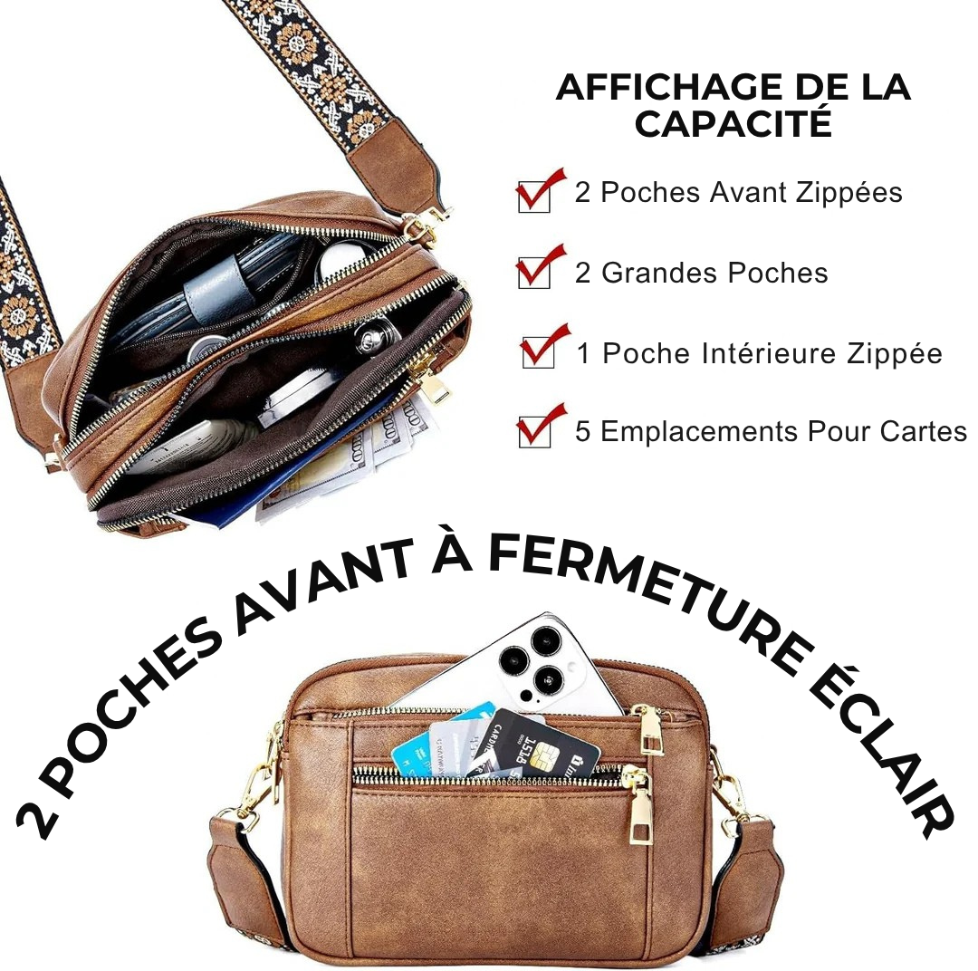 Carcey | Sac Bandoulière En Cuir Raffiné