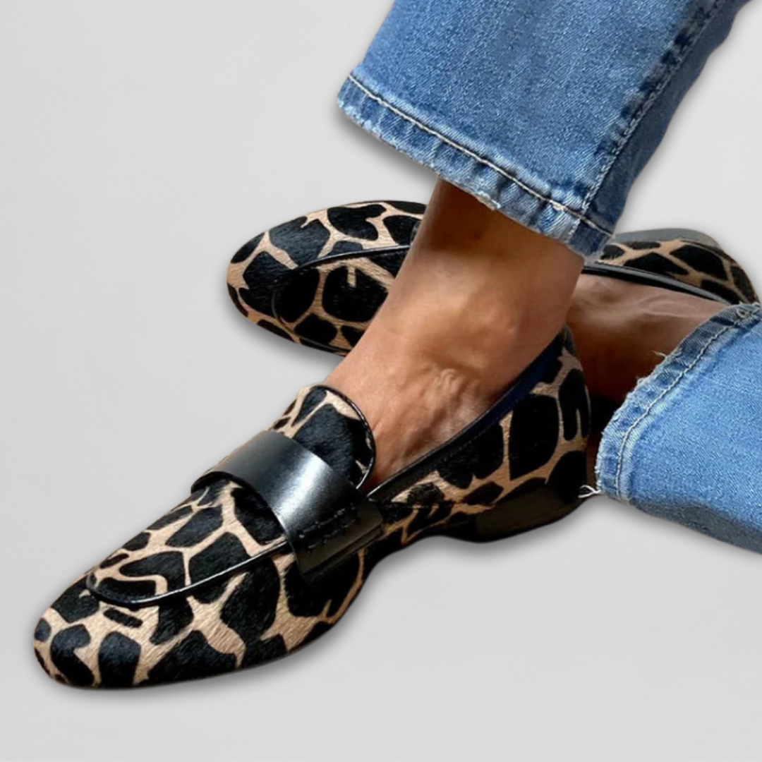 Reine | Mocassins à Imprimé Animal