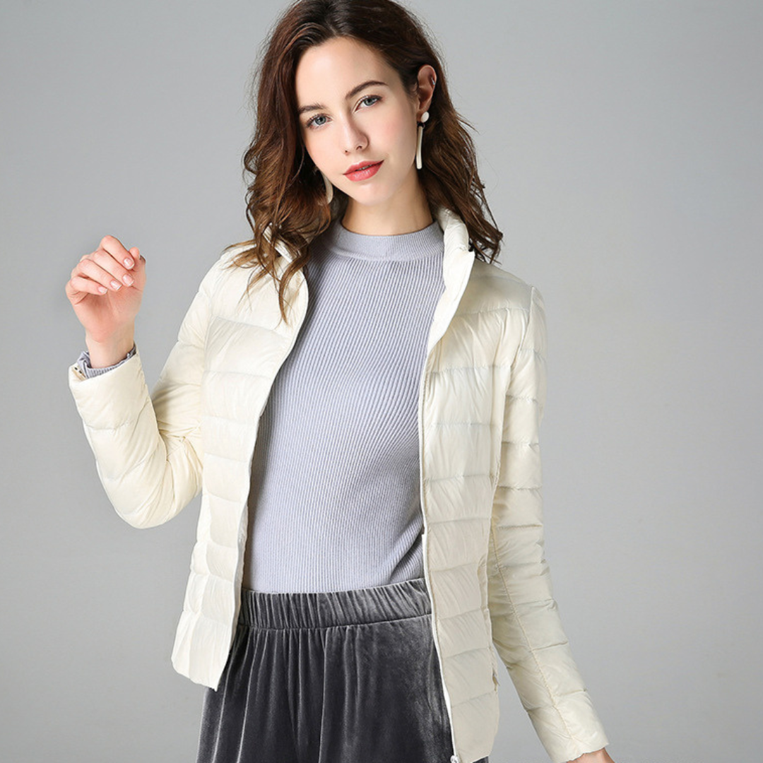 Amaris | Veste Ultralégère En Plumes De Canard Blanc