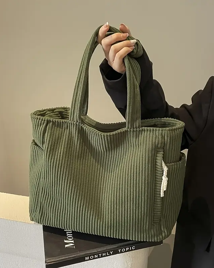 Tessie | Sac Fourre-tout Côtelé Avec Cordon De Serrage