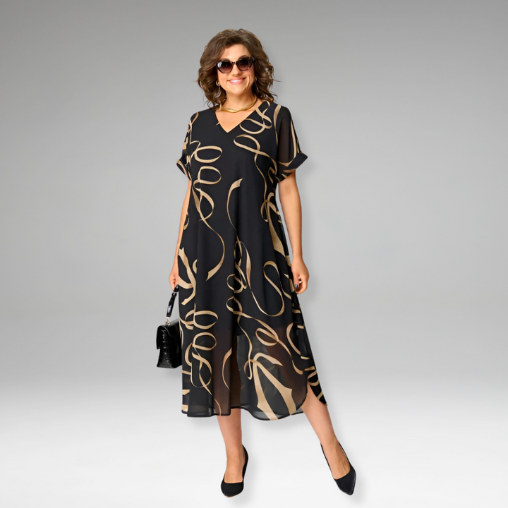 Sanne | Robe Imprimée Élégante