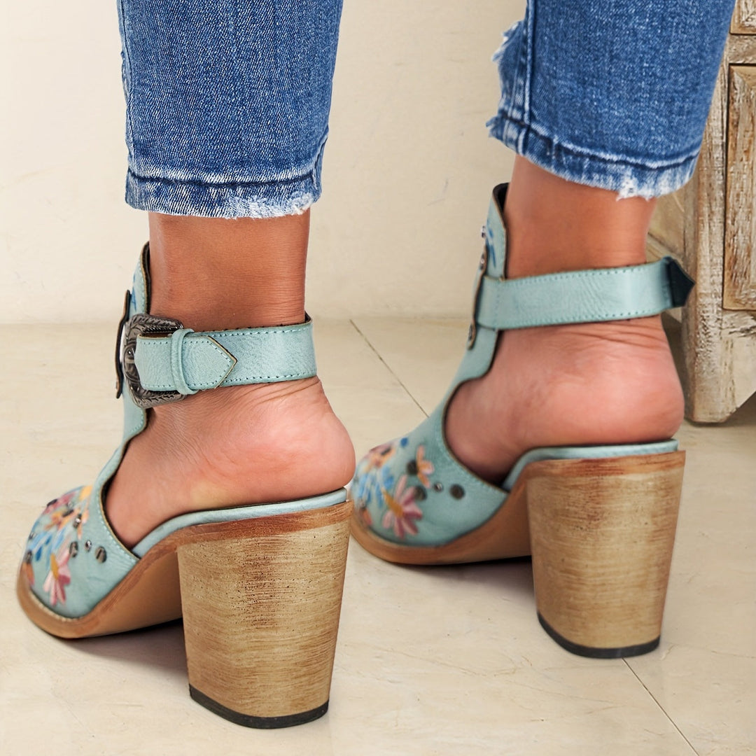 Rosine | Bottines À Fleurs Vintage