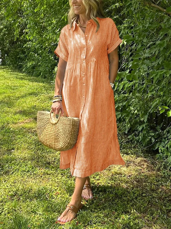 Charleigh | Robe Élégante À Rayures