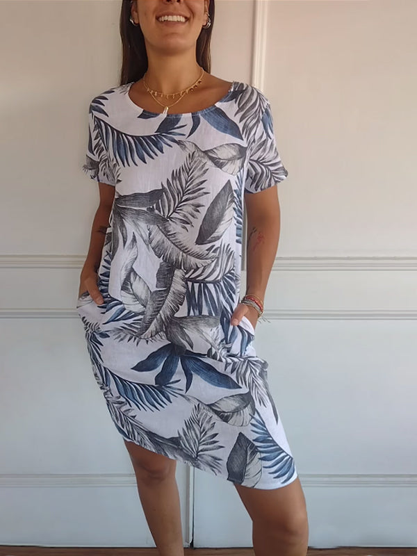 Anne | Robe Confortable à Col Rond
