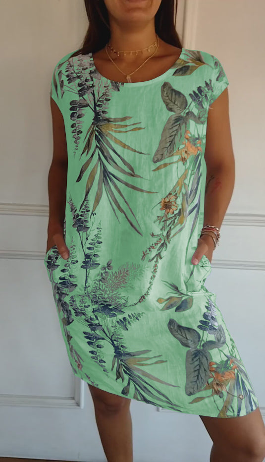 Anne | Robe Confortable à Col Rond