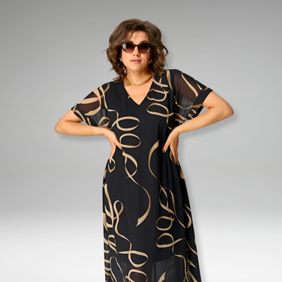 Sanne | Robe Imprimée Élégante