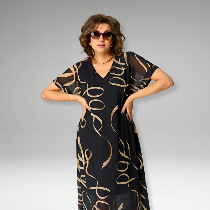 Sanne | Robe Imprimée Élégante