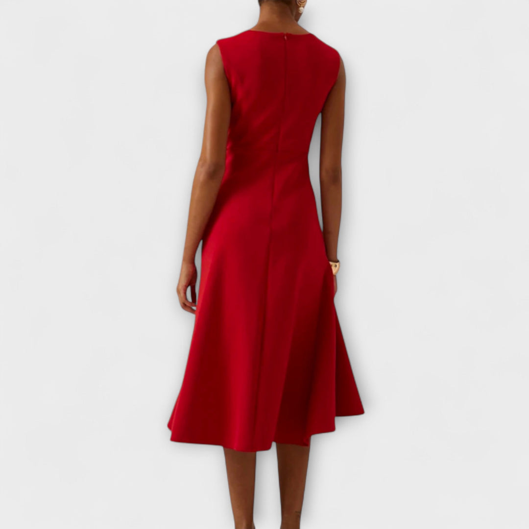 Cornelie | Robe Midi Asymétrique Drapée