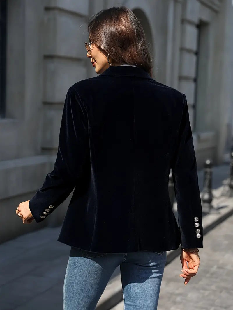 Isla | Blazer Élégant En Velours