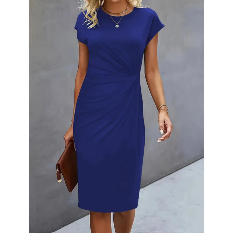 Alicah | Robe Midi Formelle À Manches Courtes