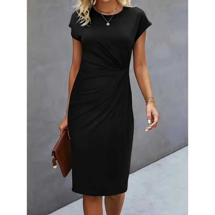 Alicah | Robe Midi Formelle À Manches Courtes