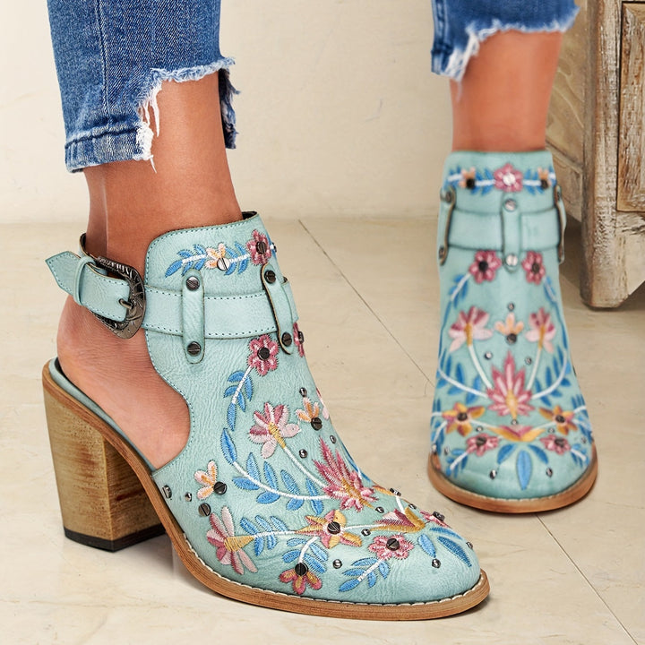 Rosine | Bottines À Fleurs Vintage