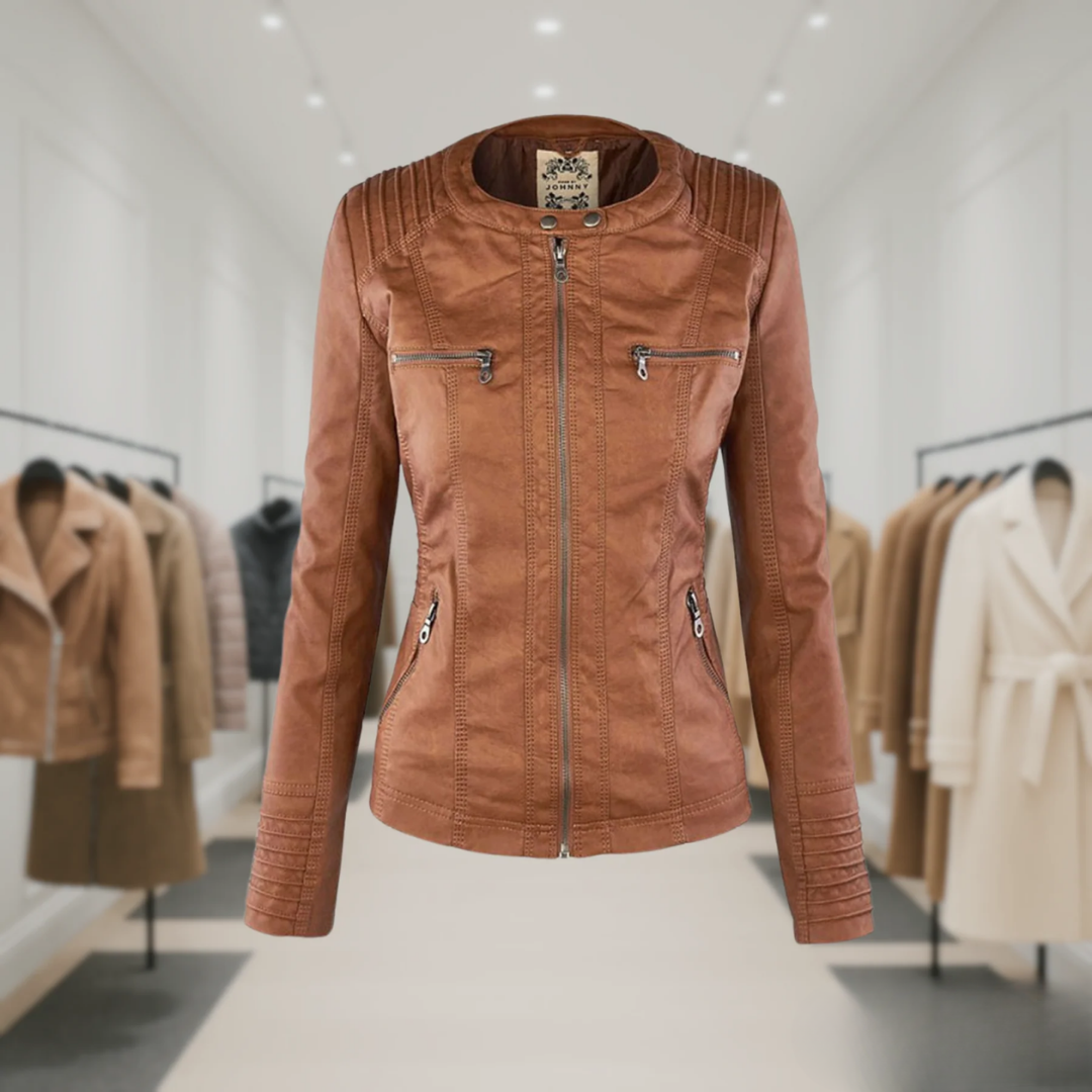 Odessa | Veste En Cuir Imperméable À Capuche
