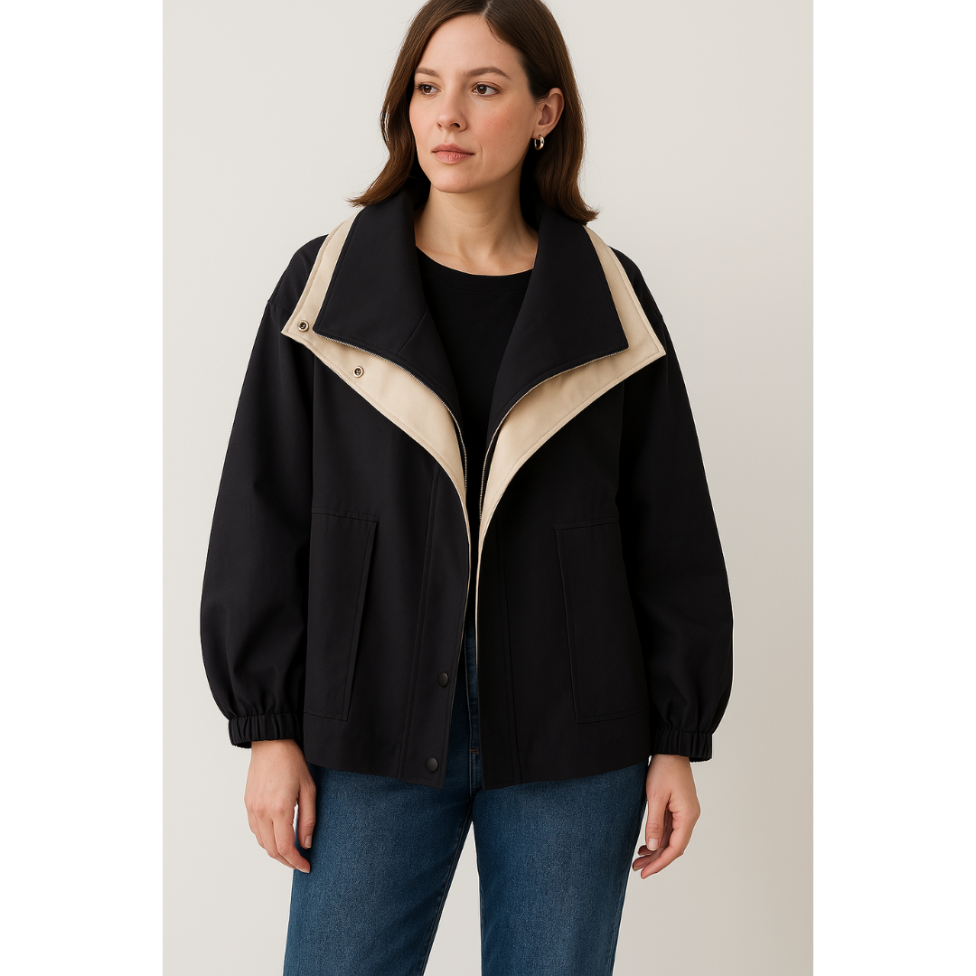 Clemence | Manteau Coupe-Vent Tendance à Capuche