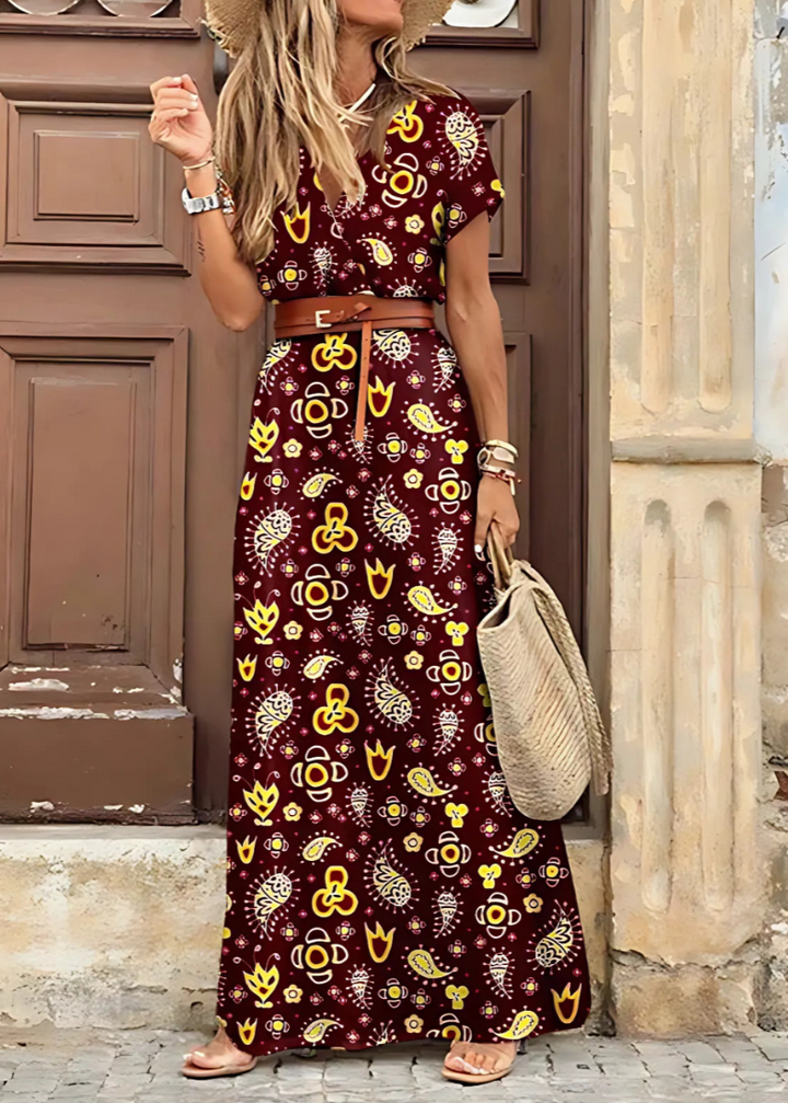 Tahlee | Robe Longue Bohème Élégante