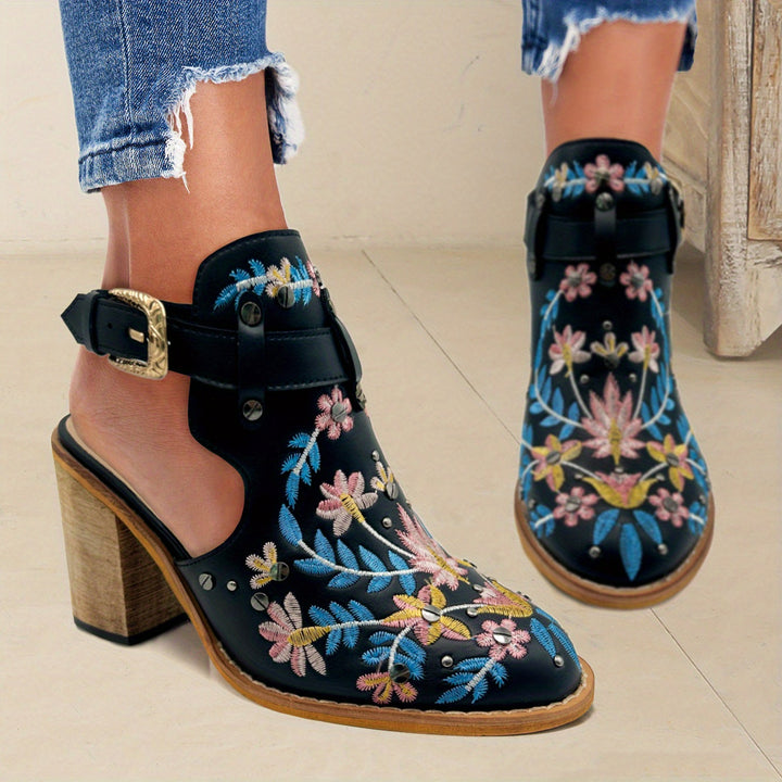 Rosine | Bottines À Fleurs Vintage