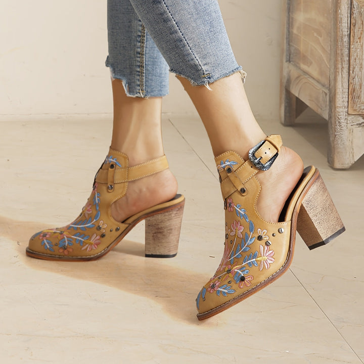 Rosine | Bottines À Fleurs Vintage