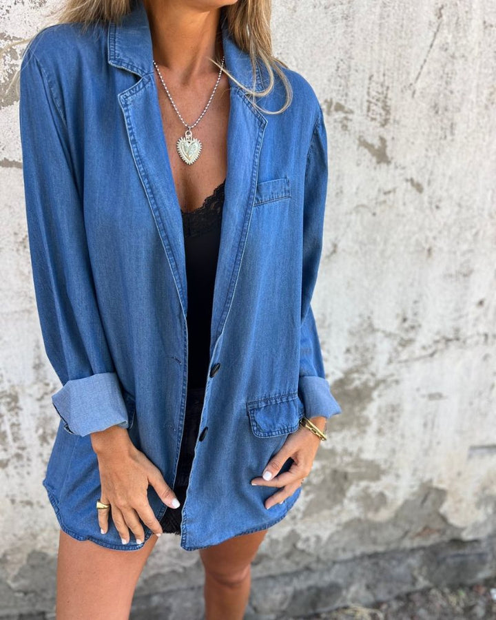 Flurina | Blazer En Jean Décontracté