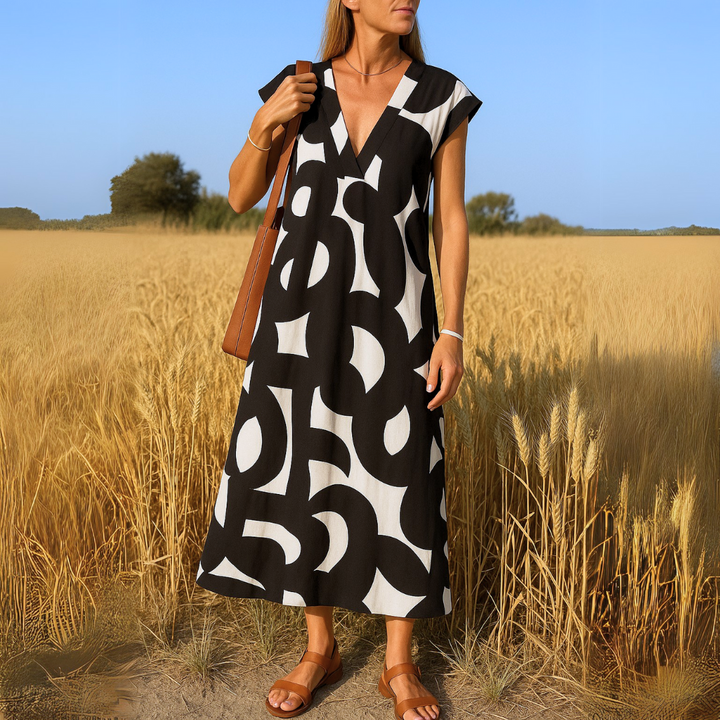 Viola | Robe Fluide À Col En V
