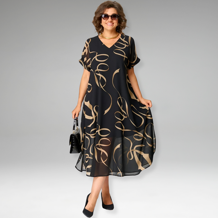 Sanne | Robe Imprimée Élégante