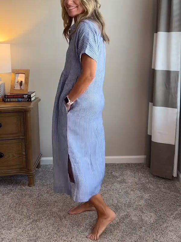 Charleigh | Robe Élégante À Rayures