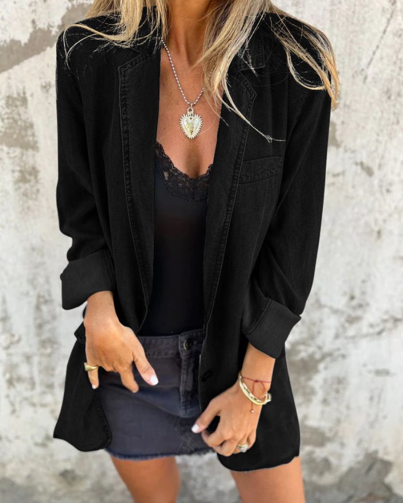 Flurina | Blazer En Jean Décontracté