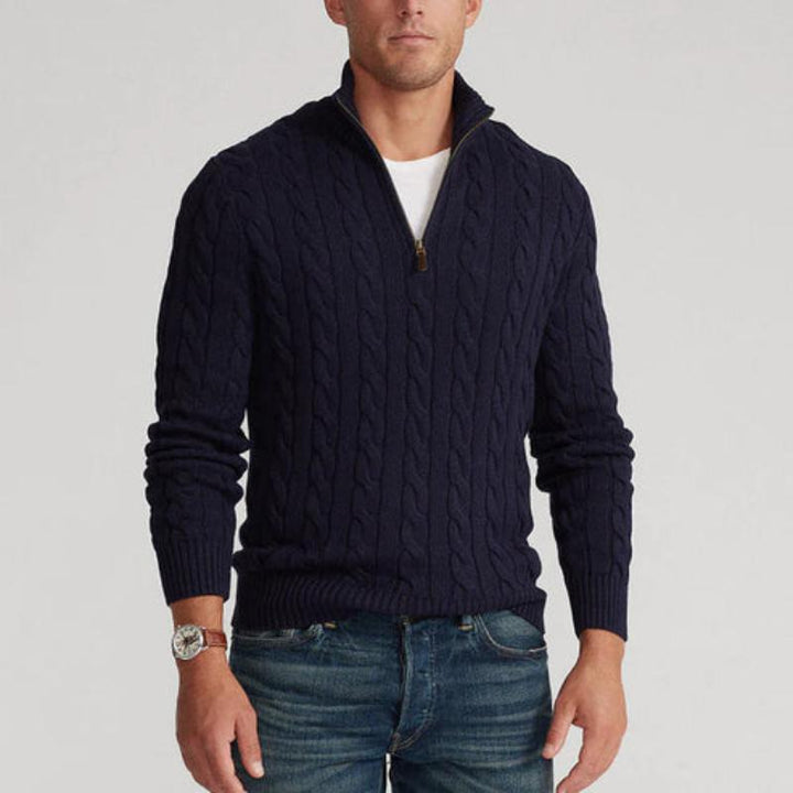 Nicolas | Pull Demi-Zip Style Old Money