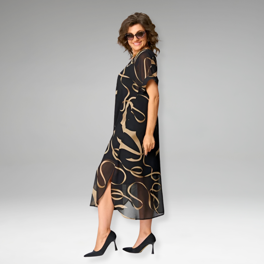 Sanne | Robe Imprimée Élégante