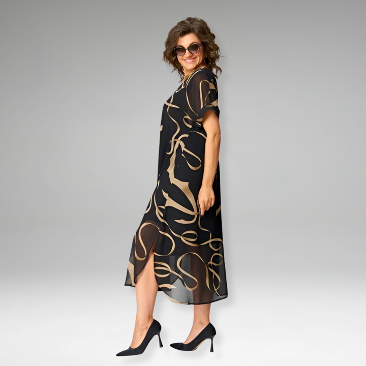 Sanne | Robe Imprimée Élégante