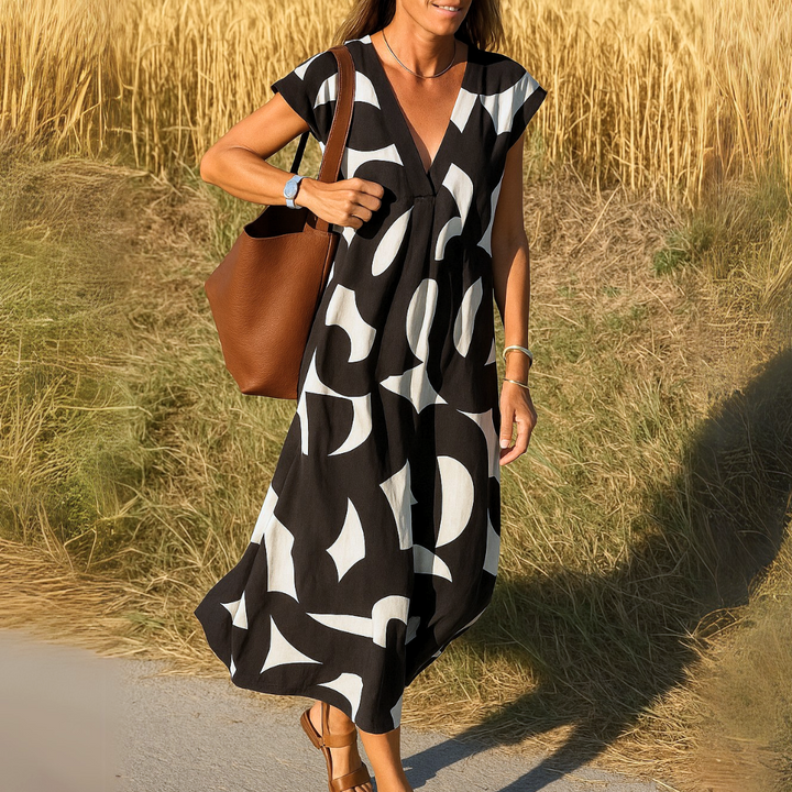 Viola | Robe Fluide À Col En V