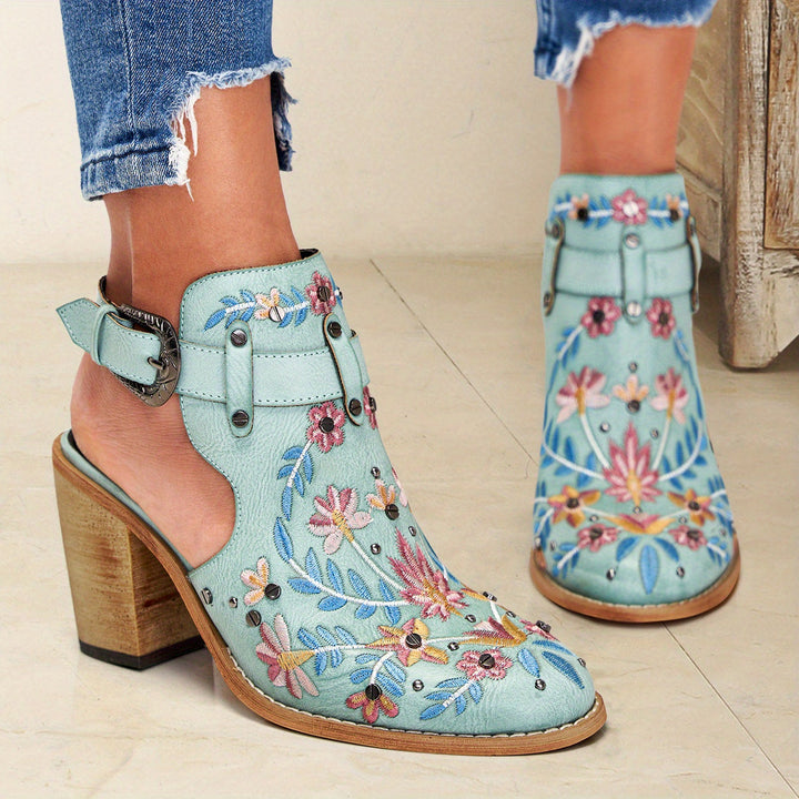 Rosine | Bottines À Fleurs Vintage