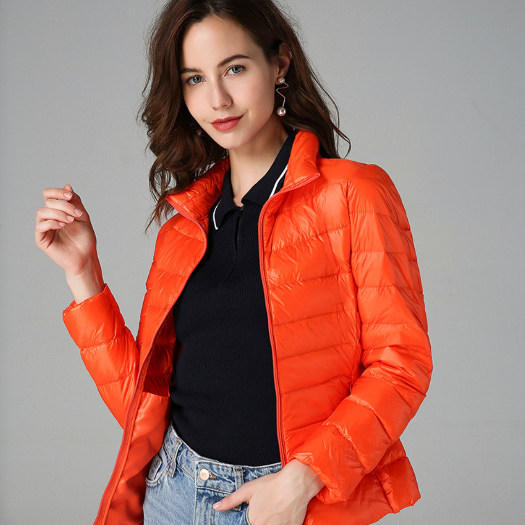 Amaris | Veste Ultralégère En Plumes De Canard Blanc