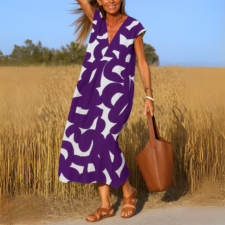 Viola | Robe Fluide À Col En V