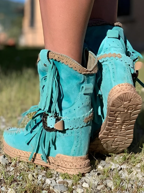 Meri | Bottes Bohèmes à Franges