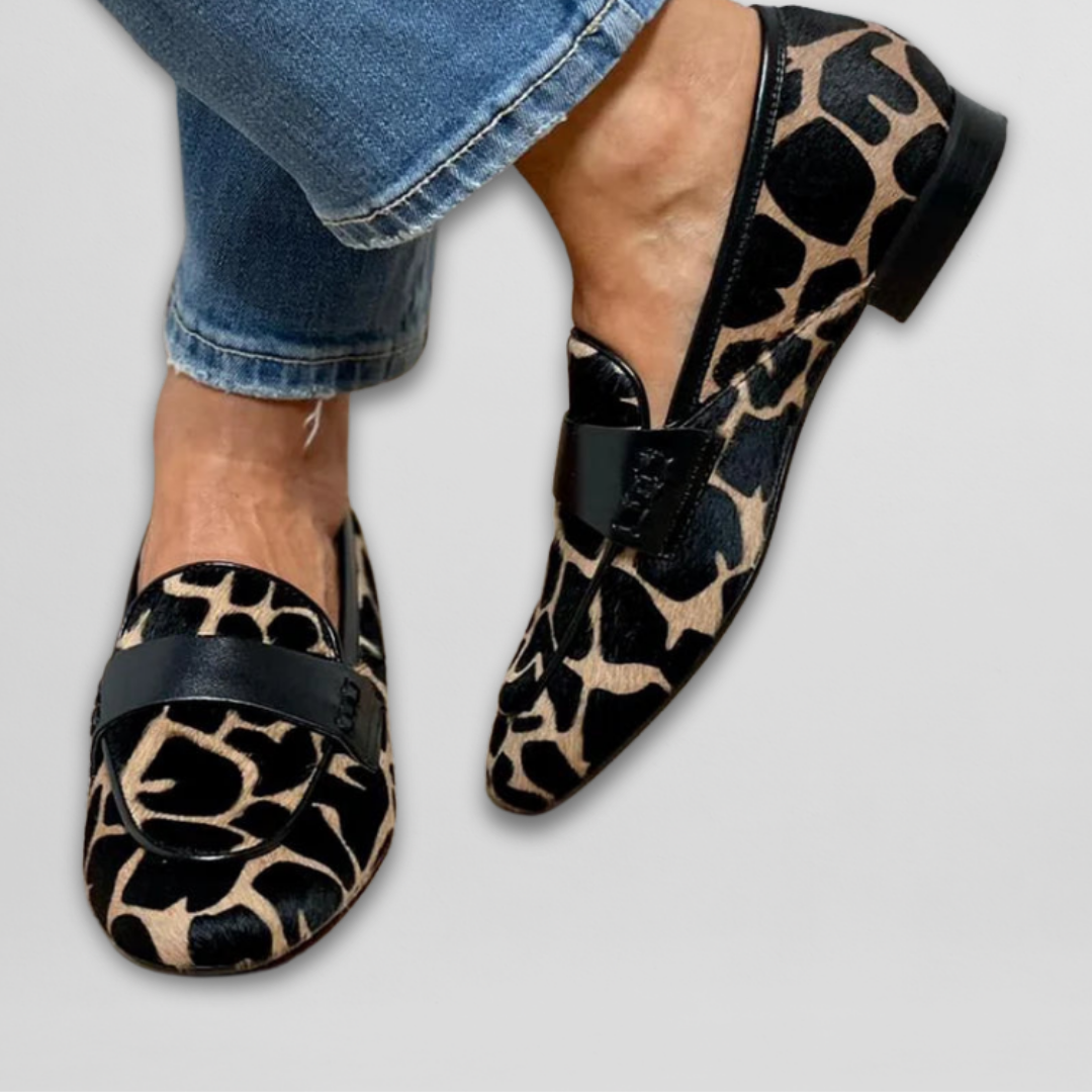 Reine | Mocassins à Imprimé Animal