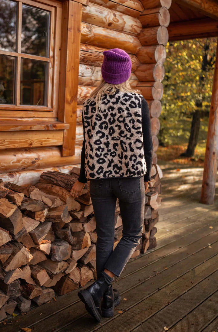 Leana | Gilet Léopard