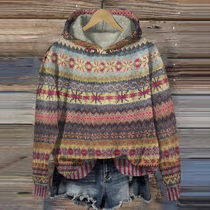 Uvelia | Sweat À Capuche Rétro Ethnique