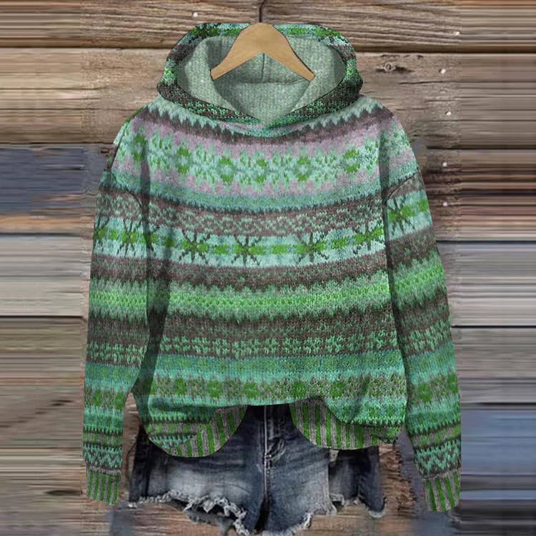 Uvelia | Sweat À Capuche Rétro Ethnique