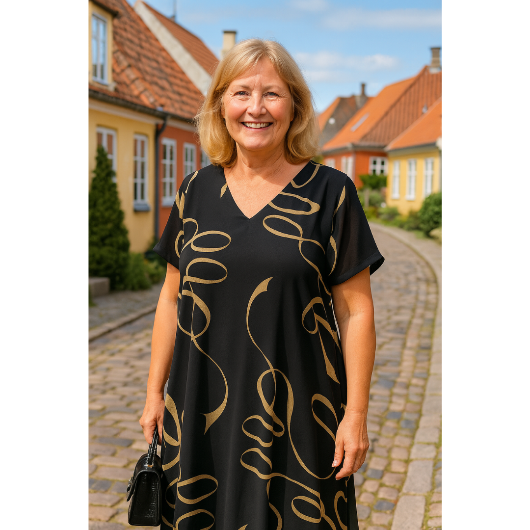 Sanne | Robe Imprimée Élégante