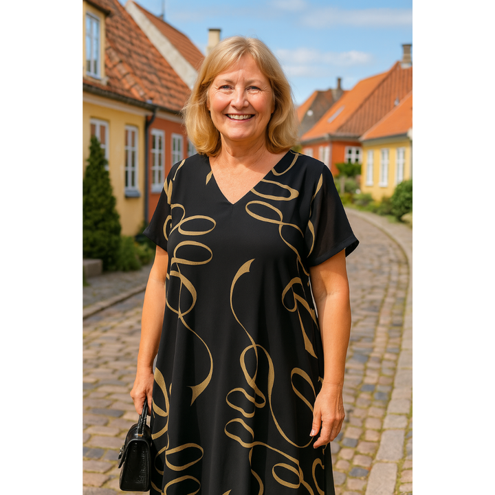 Sanne | Robe Imprimée Élégante