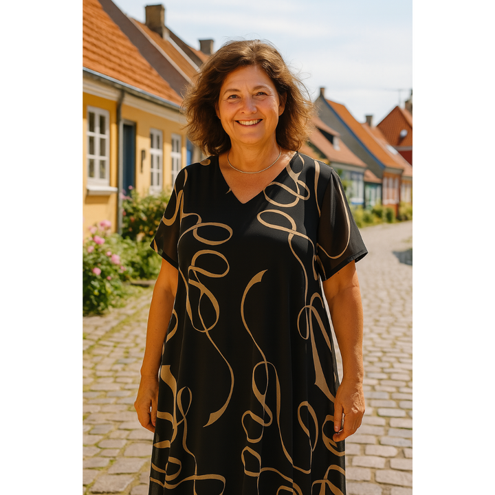Sanne | Robe Imprimée Élégante