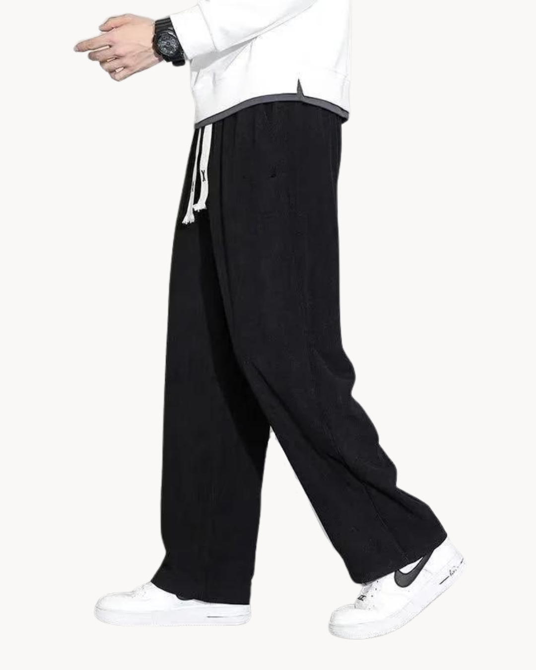 Sergio | Pantalon Décontracté Classique En Velours Côtelé