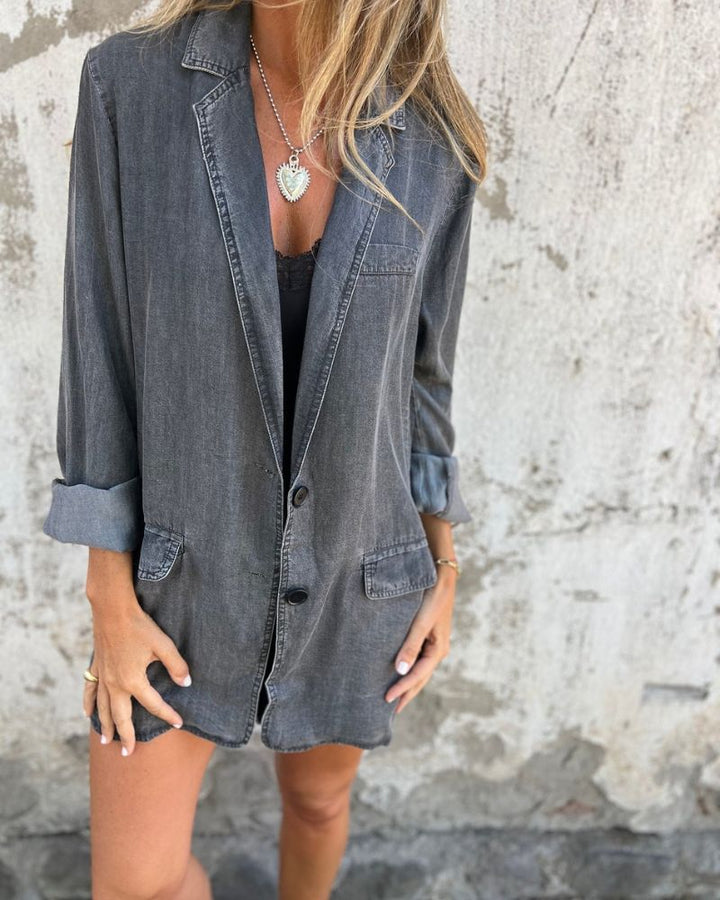 Flurina | Blazer En Jean Décontracté