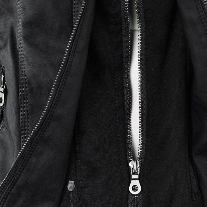 Odessa | Veste En Cuir Imperméable À Capuche