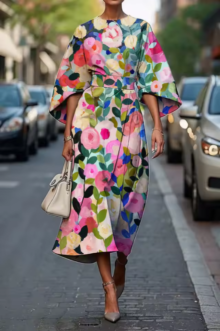 Moxlan | Robe Florale Élégante