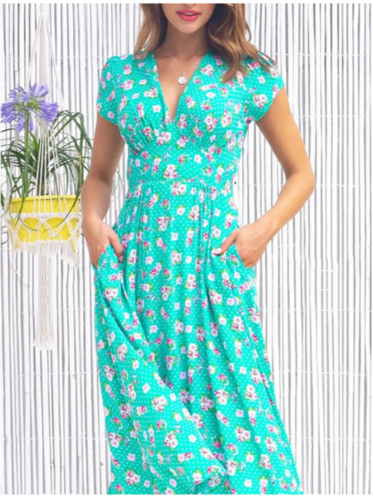 Fyang | Robe Midi Boutonnée Sur Le Devant