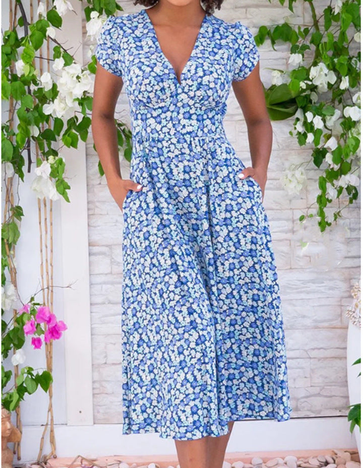 Fyang | Robe Midi Boutonnée Sur Le Devant